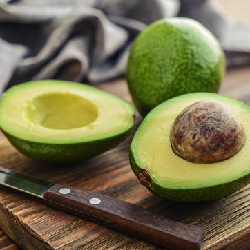 Aufgeschnittene Avocado